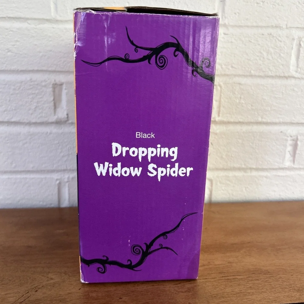Walgreens Black Dropping Widow Spider Animatronic Prop Halloween Box 2014
